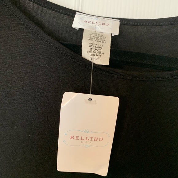 Black empire waist long sleeve top - Picture 6 of 7